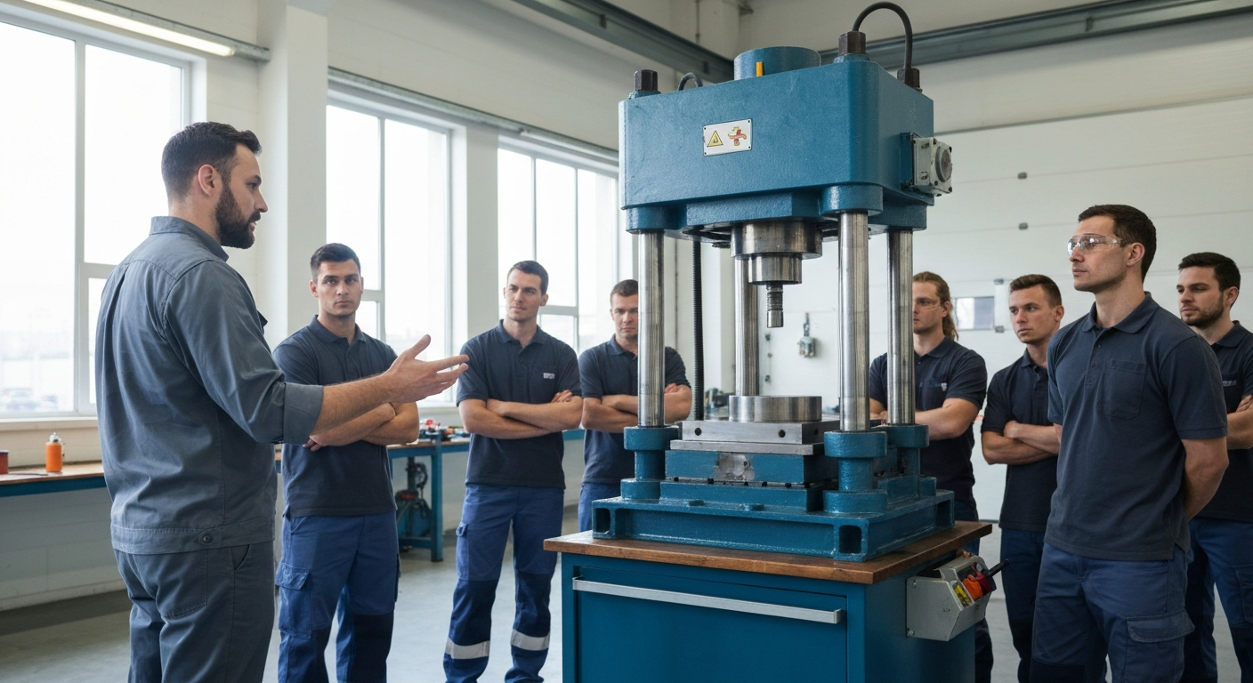 Formation professionnelle Pro-formage pour entreprises utilisant presse hydraulique industrielle